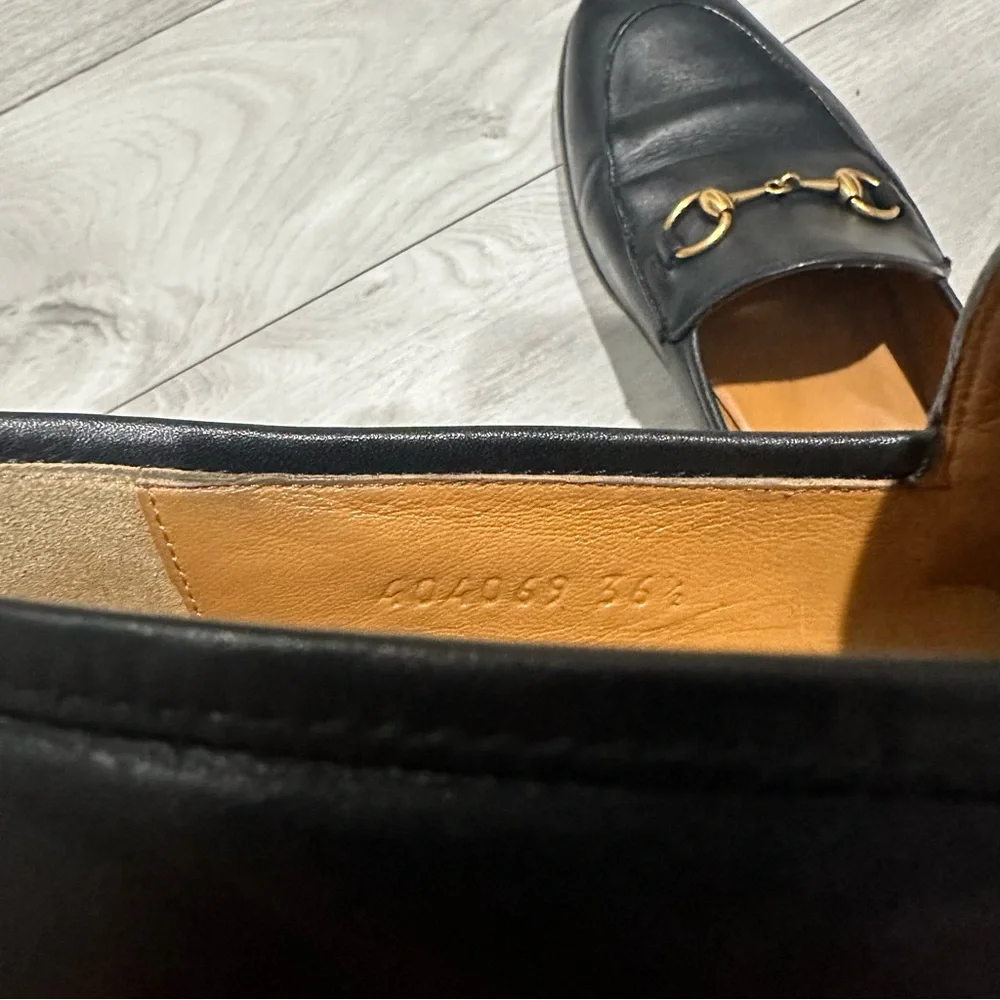 Gucci Jordaan Horsebit Leather Loafers - Picture 4 of 10